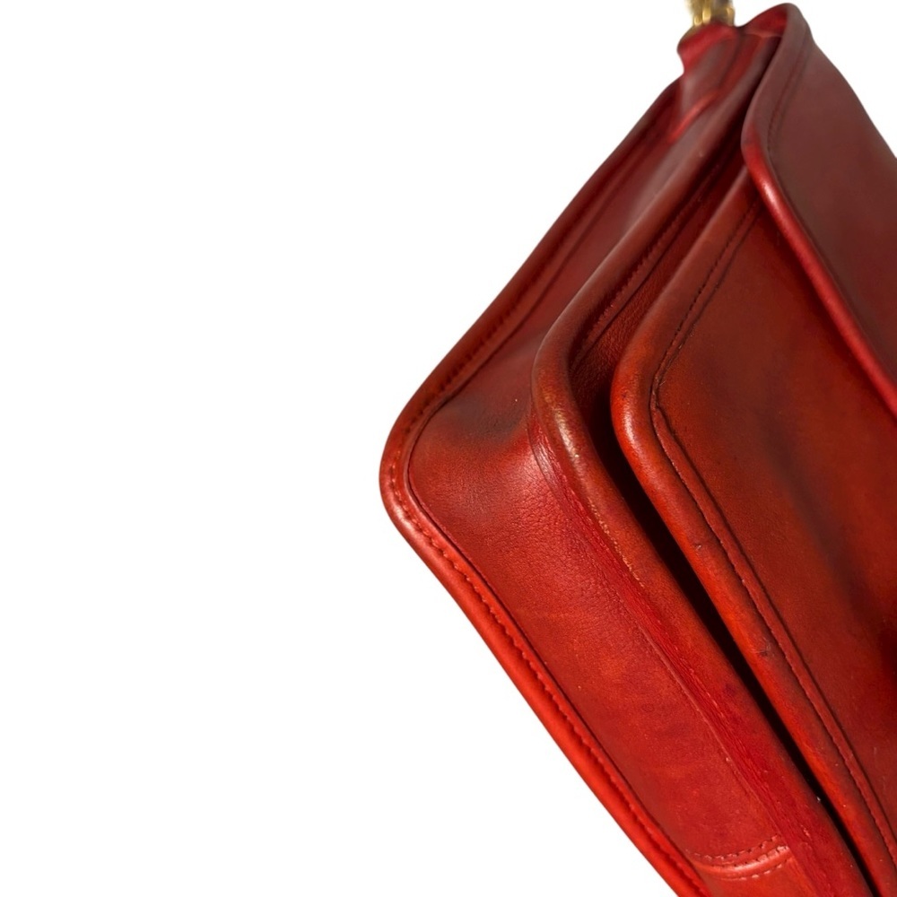 Coach | Vintage Red Station Bag 5130 | USA Made | Crossbody Satchel - Picture 13 of 16